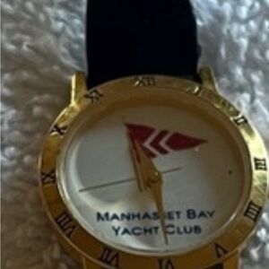 Gold and Black Wristwatch